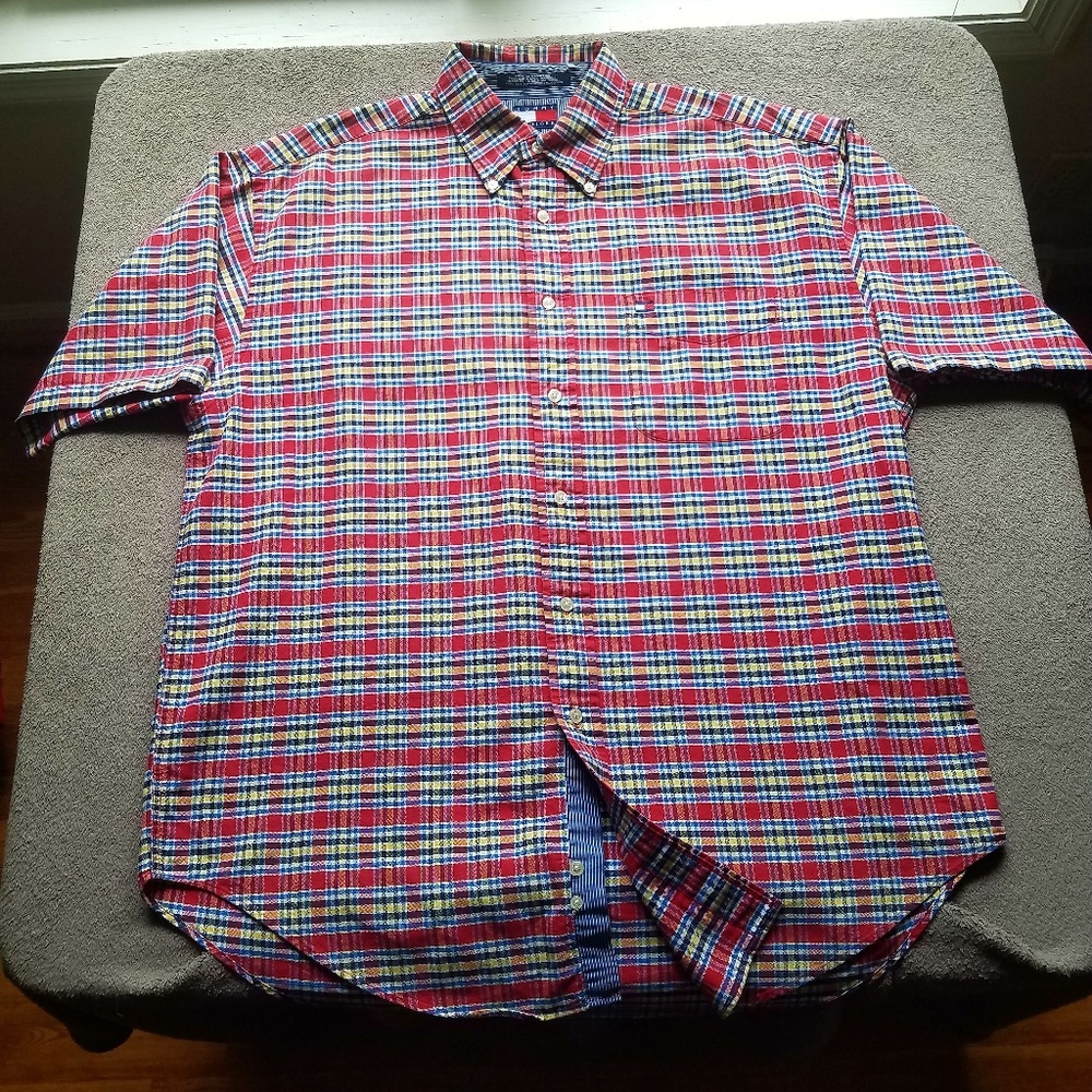 Tommy Hilfiger button front / up shirt mens large